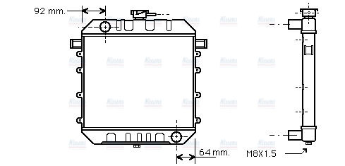 AVA Coolant Radiator OL2014