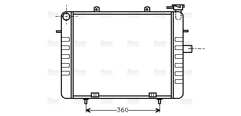AVA Coolant Radiator OL2036