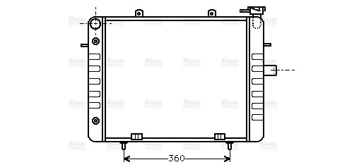 AVA Coolant Radiator OL2037