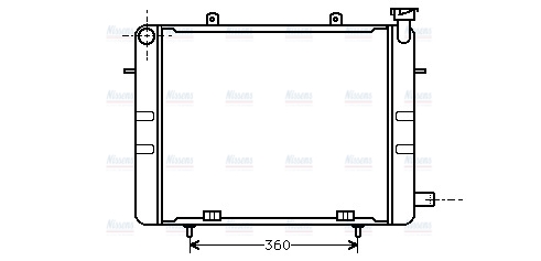 AVA Coolant Radiator OL2041