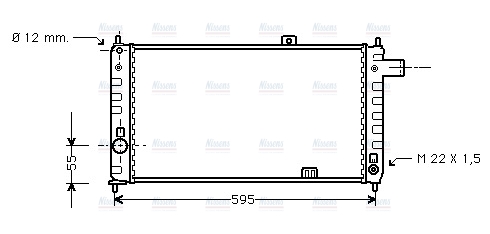 AVA Coolant Radiator OL2050