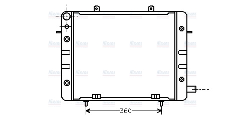 AVA Coolant Radiator OL2059