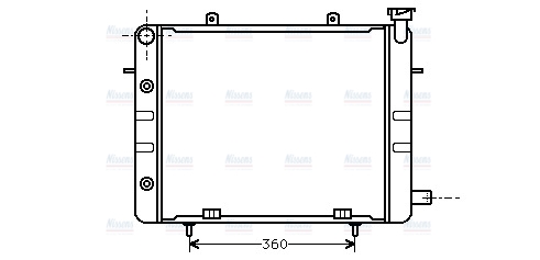 AVA Coolant Radiator OL2060