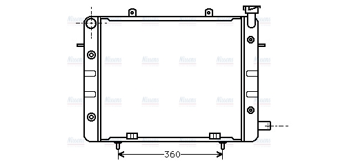 AVA Coolant Radiator OL2061