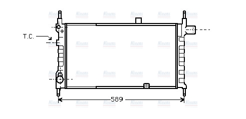 AVA Coolant Radiator OL2063