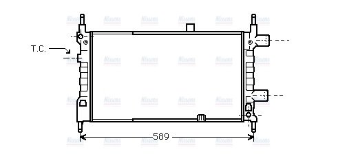 AVA Coolant Radiator OL2068