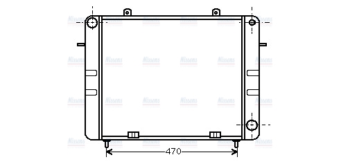 AVA Coolant Radiator OL2070