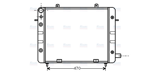 AVA Coolant Radiator OL2071