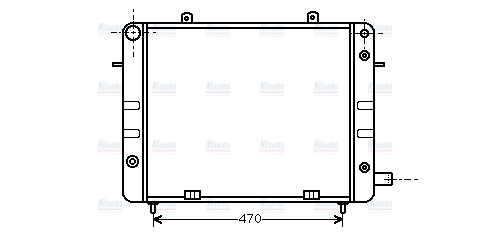 AVA Coolant Radiator OL2072