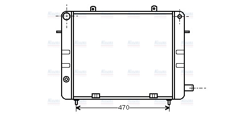 AVA Coolant Radiator OL2073