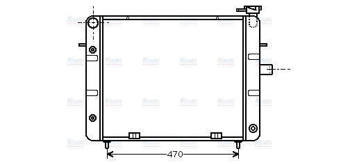 AVA Coolant Radiator OL2078