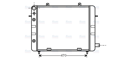AVA Coolant Radiator OL2083