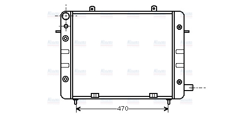 AVA Coolant Radiator OL2084