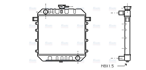 AVA Coolant Radiator OL2092