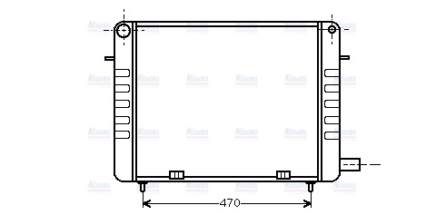 AVA Coolant Radiator OL2103