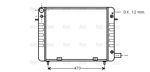 AVA Coolant Radiator OL2108