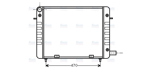 AVA Coolant Radiator OL2110
