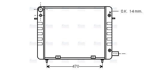 AVA Coolant Radiator OL2111