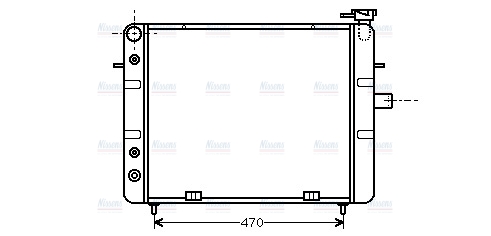 AVA Coolant Radiator OL2129