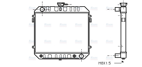 AVA Coolant Radiator OL2142