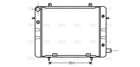 AVA Coolant Radiator OL2154