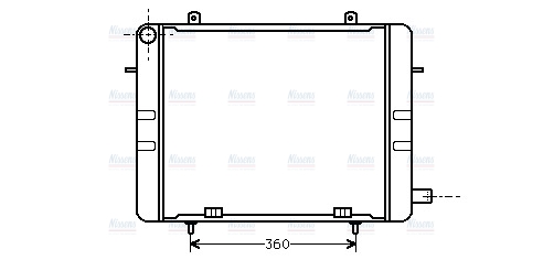 AVA Coolant Radiator OL2155