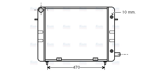 AVA Coolant Radiator OL2157