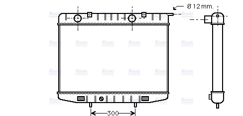 AVA Coolant Radiator OL2214