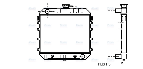 AVA Coolant Radiator OL2234
