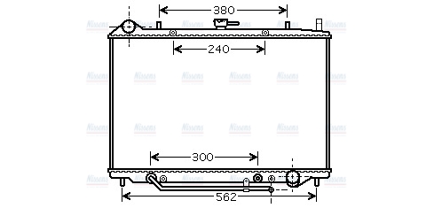 AVA Coolant Radiator OL2455