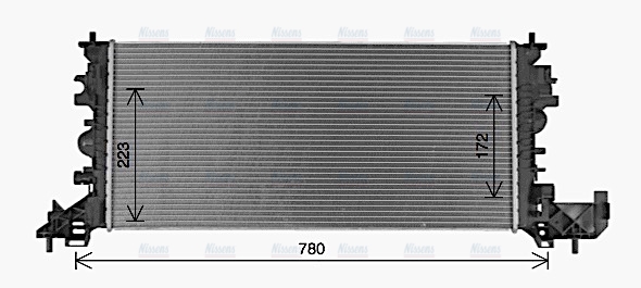 AVA Coolant Radiator OL2703