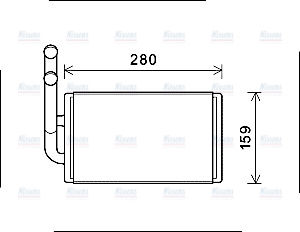 AVA Cabin Heater Core OL6570