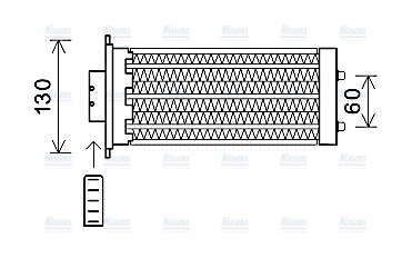 AVA Cabin Heater Core OL6573