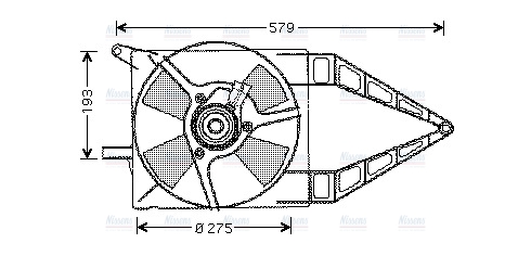 AVA Radiator Fan OL7503