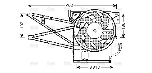 AVA Radiator Cooling Fan OL7515