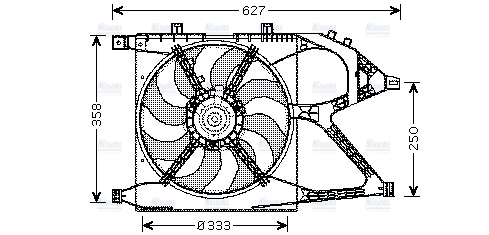 AVA Radiator Cooling Fan OL7519