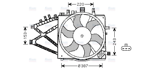 AVA Radiator Cooling Fan OL7521