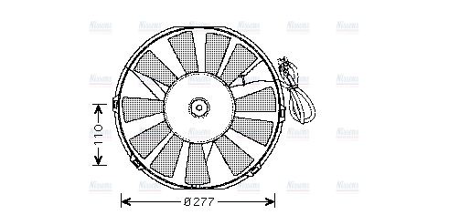 AVA Radiator Cooling Fan OL7523