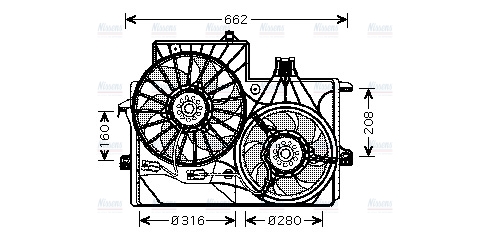 AVA Radiator Fan OL7528