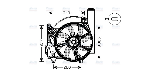 AVA Radiator Cooling Fan OL7531