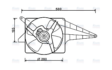AVA Radiator Fan OL7535