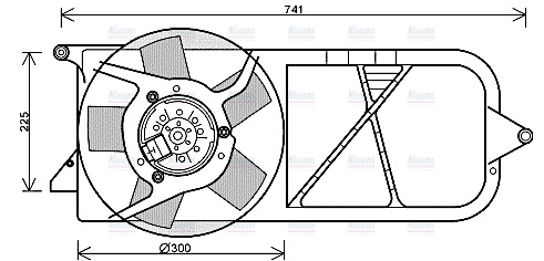 AVA Radiator Cooling Fan OL7537