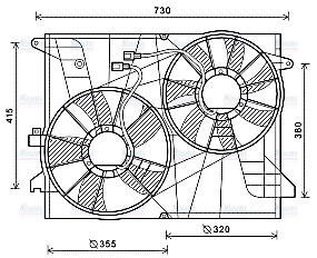 AVA Radiator Fan OL7572