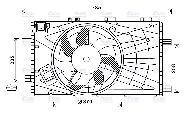 AVA Radiator Cooling Fan OL7621