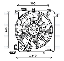 AVA Radiator Cooling Fan OL7635