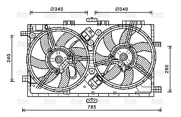 AVA Radiator Cooling Fan OL7641