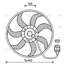 AVA Radiator Cooling Fan OL7657