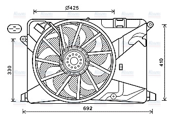 AVA Radiator Cooling Fan OL7669