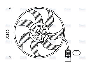 AVA Radiator Cooling Fan OL7671