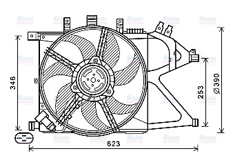 AVA Radiator Cooling Fan OL7672